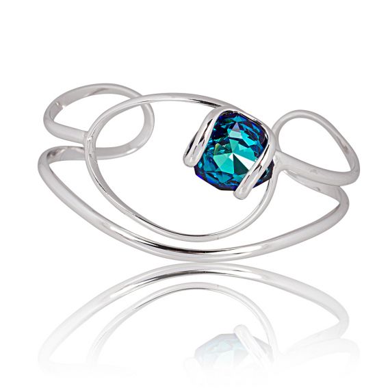 Andrea Marazzini Swarovski crystal bracelet Muse Bermuda Blue