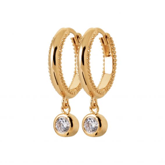 18k vergulde bungelende...