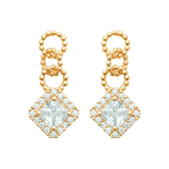 Caroline-borenset in 18k...