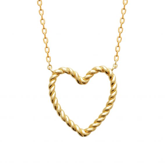 Collier Valentin plaqué or 18k