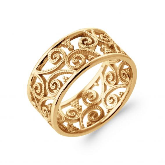 Bague Jeanne plaqué or 18k