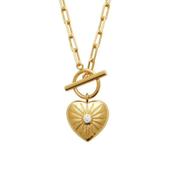 Bijou argent/plaqué or 18k gold plated aphrodite necklace