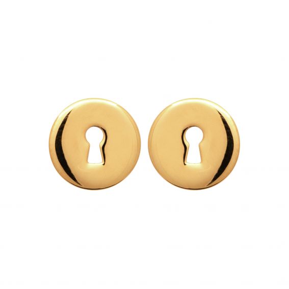 Round padlock drill in 18k...