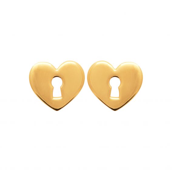 18k gold plated heart...