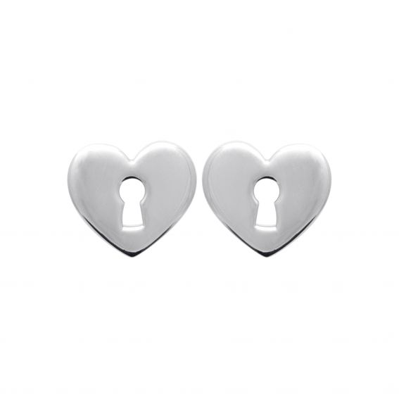 Bijou argent/plaqué or 925 zilveren hart hangslotboor