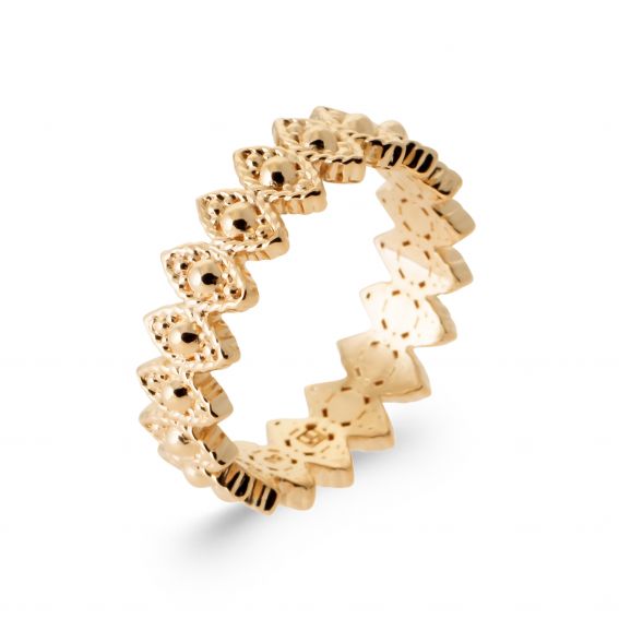 18k gold plated Ariane ring
