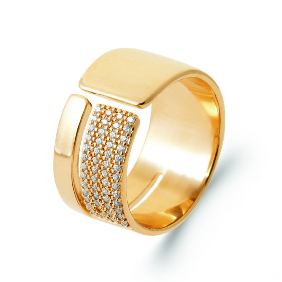 Bijou argent/plaqué or 18k gold plated Alexine ring
