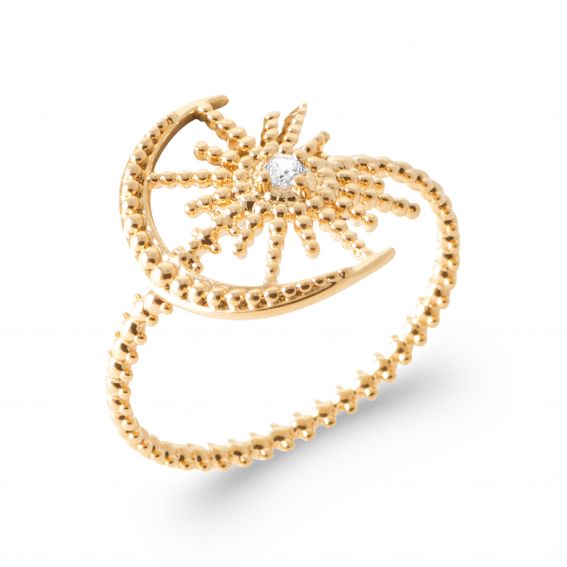 18k vergulde Louna-ring