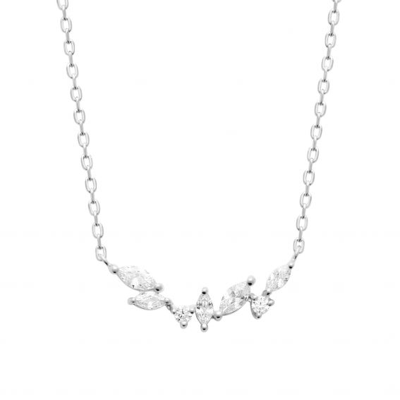 Bijou argent/plaqué or Arc necklace in 925 silver