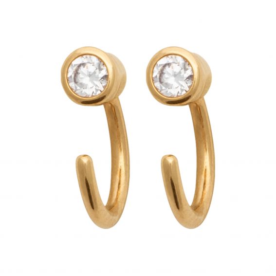Bijou argent/plaqué or Amal drills in 18k gold plated