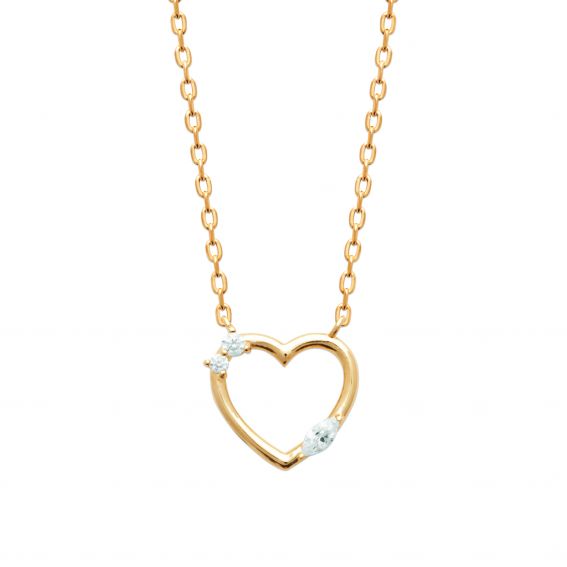 Bijou argent/plaqué or 18k gold plated Sofia necklace