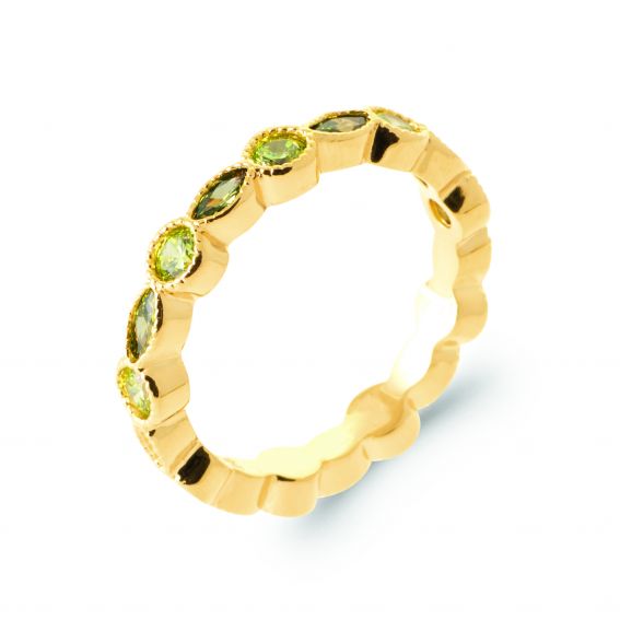 Bijou argent/plaqué or 18k gold plated Arizona ring