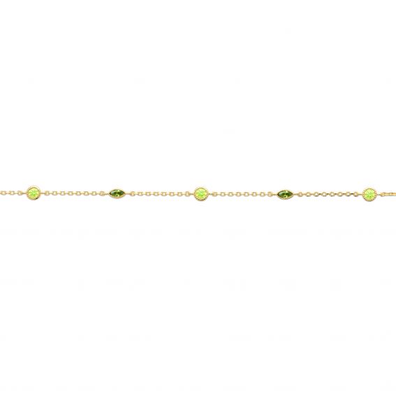 Bijou argent/plaqué or Bracelet Arizona plaqué or 18k