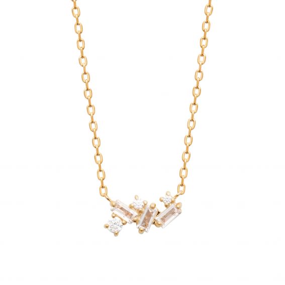 Bijou argent/plaqué or 18k gold plated Selena necklace