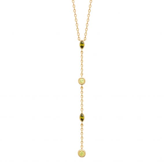 Bijou argent/plaqué or 18k gold plated Arizona necklace