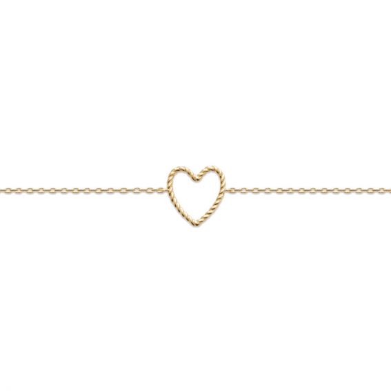 Bijou argent/plaqué or 18k gold plated Valentine bracelet