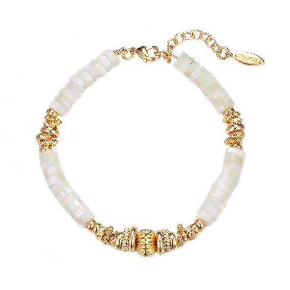 Golg white Popine bracelet