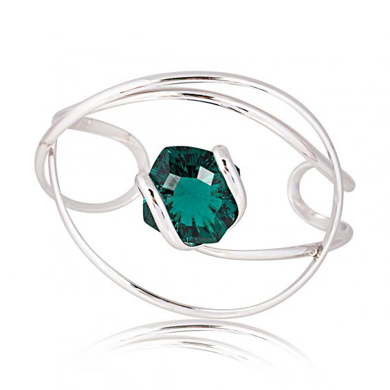 Andrea Marazzini Swarovski Big Mystic Emerald Crystal Bracelet