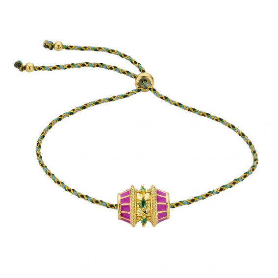 Fuchsia talisman bracelet