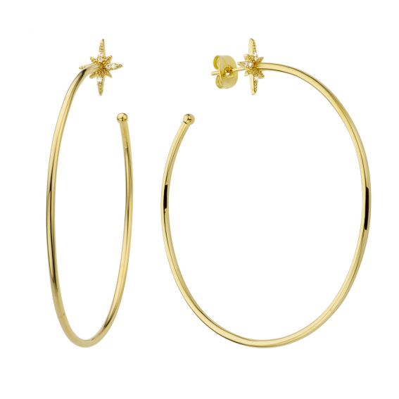 Mya Bay Diwali hoop earrings lovely gold