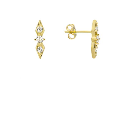 Arabesque gold earring
