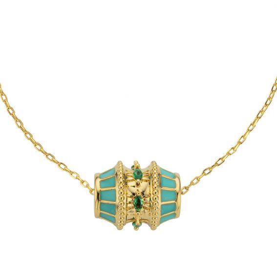 Turquoise talisman necklace