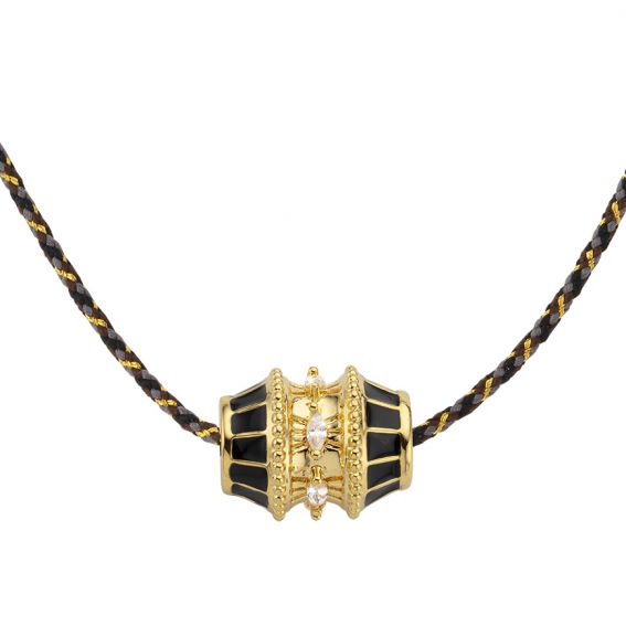 Mya Bay BLACK talisman necklace