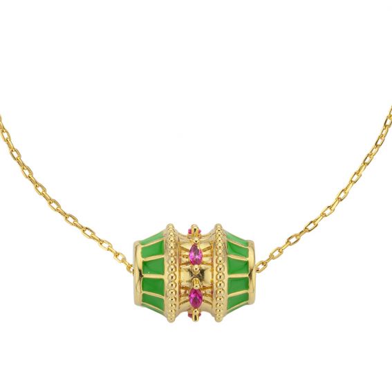 Mya Bay GREEN talisman necklace