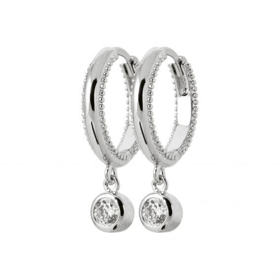 Bijou argent/plaqué or copy of Lena hoop earrings in 925 silver