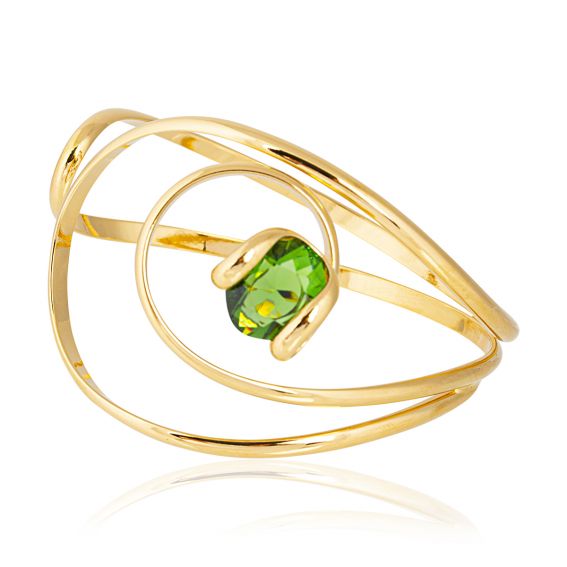 Andrea Marazzini Swarovski crystal bracelet Mini Fernet Green Wave