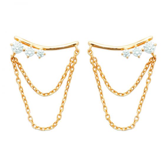 Rising earring hooks, chain...