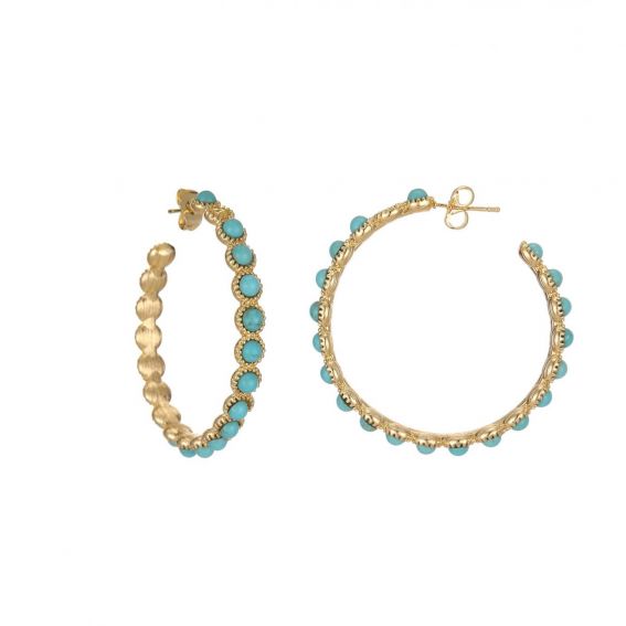 Boucles d'oreilles Falcom gold