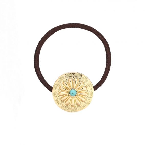 Nita goud zwart elastiek