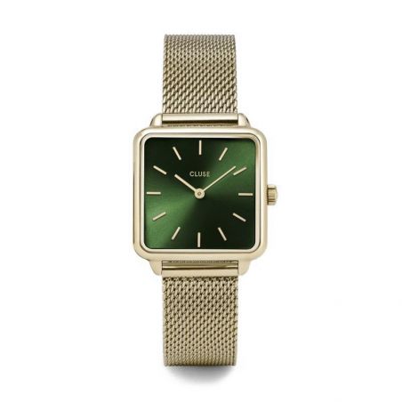 Cluse - Watch CLUSE - The gold Tetragon Forest Green
