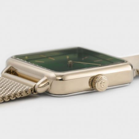 Cluse - Watch CLUSE - The gold Tetragon Forest Green