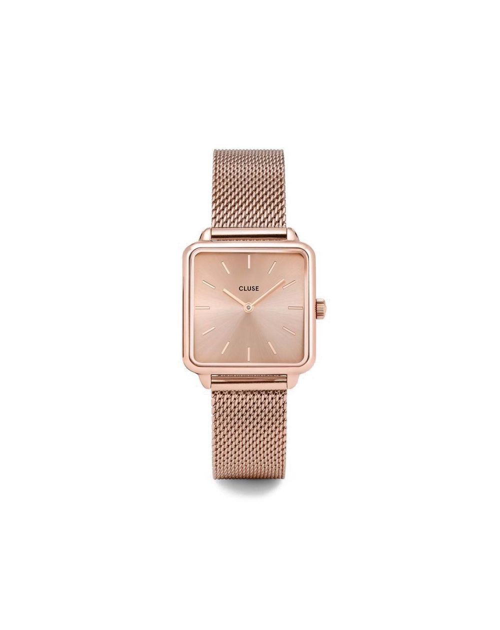 Cluse - Watch CLUSE - The Tetragon full mesh pink gold