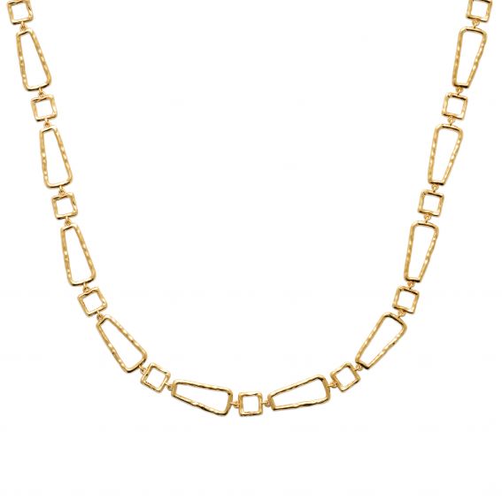 Bijou argent/plaqué or 18k gold plated Barcelona necklace