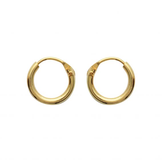 Bijou argent/plaqué or 18k gold plated Eloise hoop earrings