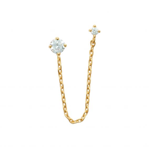 Virginie drill in 18k gold...