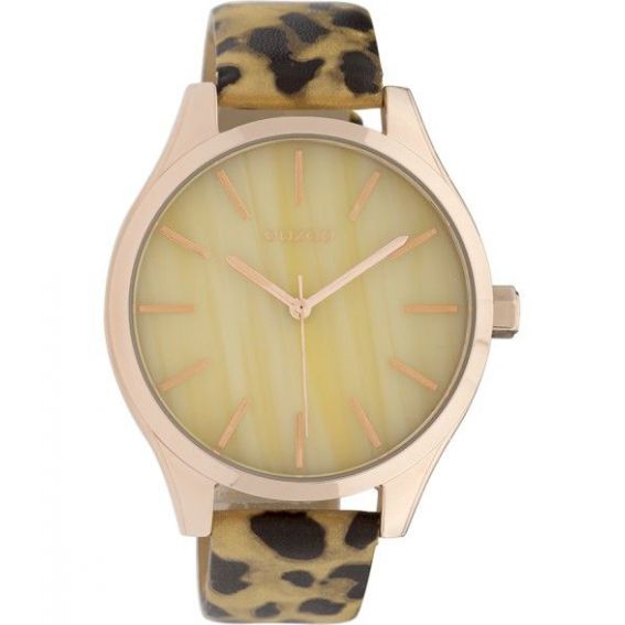 Montre Oozoo Timepieces C9792 gold/black leopard - Marque de montre Oozoo