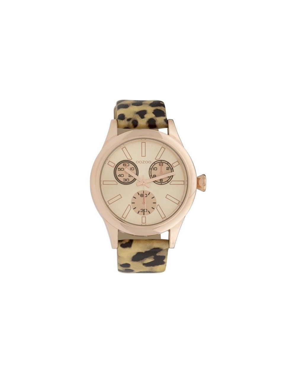 Montre Oozoo Timepieces C9796 gold/black leopard - Marque de montre Oozoo