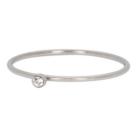 iXXXi - Solitaire silver crystal stone