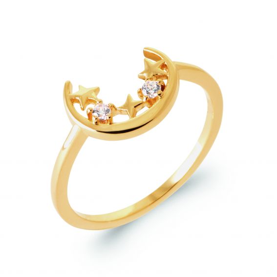 Bijou argent/plaqué or copy of 18K gold plated ring