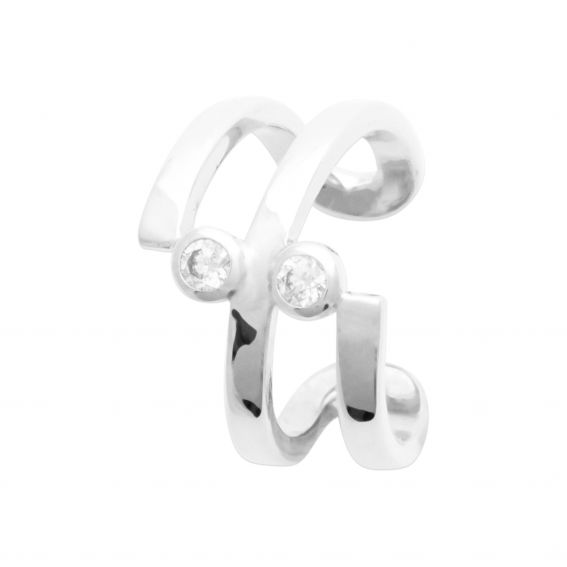 Bijou argent/plaqué or Alicia ear ring in 925 silver sold individually