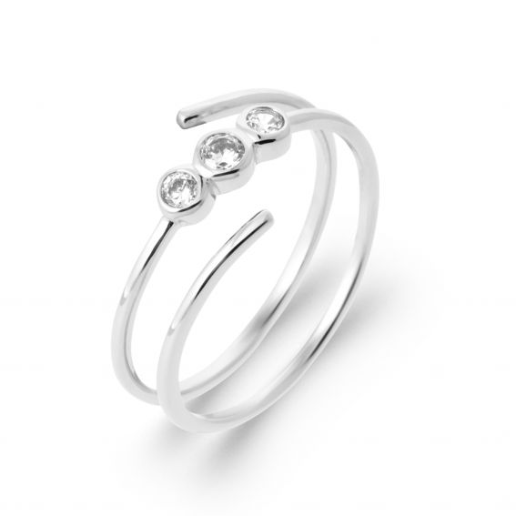 Amandine ring in 925 silver