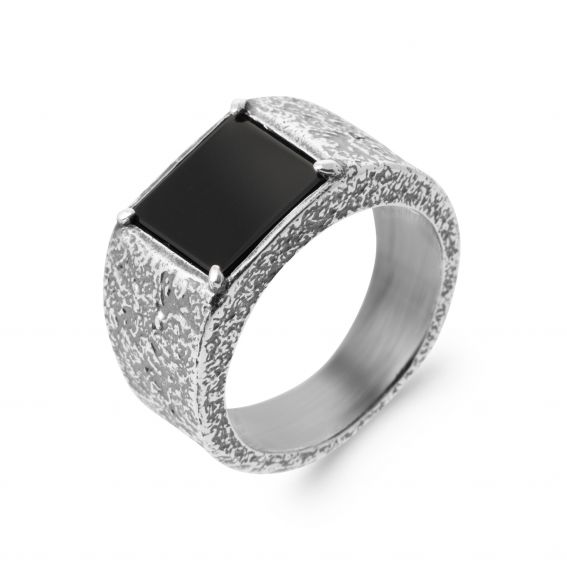 Bijou argent/plaqué or Tony ring in 925 silver