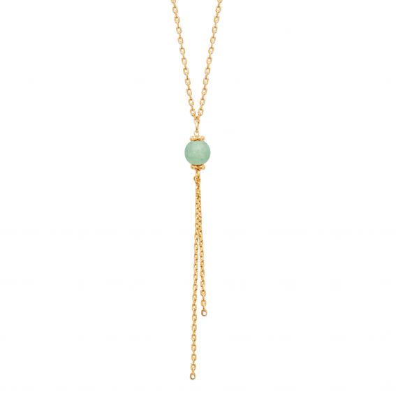 Bijou argent/plaqué or 18k gold plated Merida necklace
