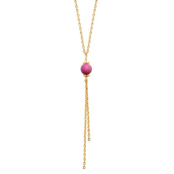 Bijou argent/plaqué or 18k gold plated Pomegranate necklace