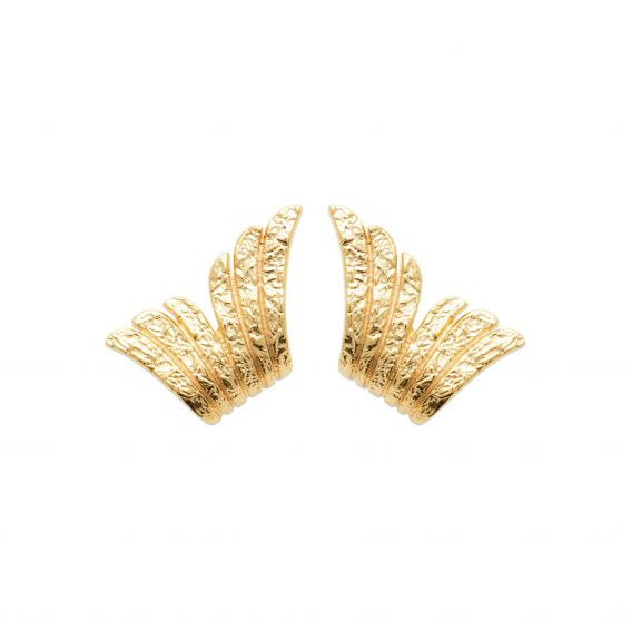 Bijou argent/plaqué or 18k gold plated Palma earring