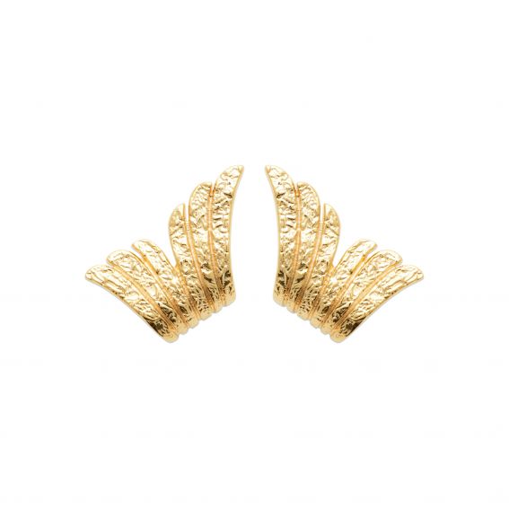 Bijou argent/plaqué or 18k vergulde Palma-oorbel